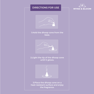 Breathe + Relax Lavender Dhoop Cones