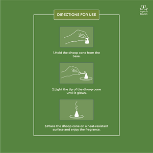 Uplifted incense stick & Dhoop cones combo