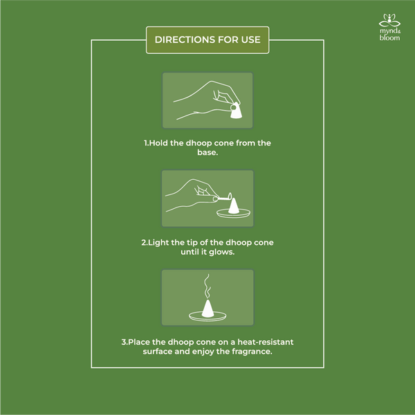 Uplifted incense stick & Dhoop cones combo